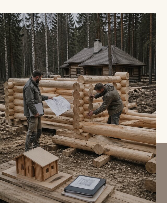 Проектирование и строительство домов из бревна в Кунгуре